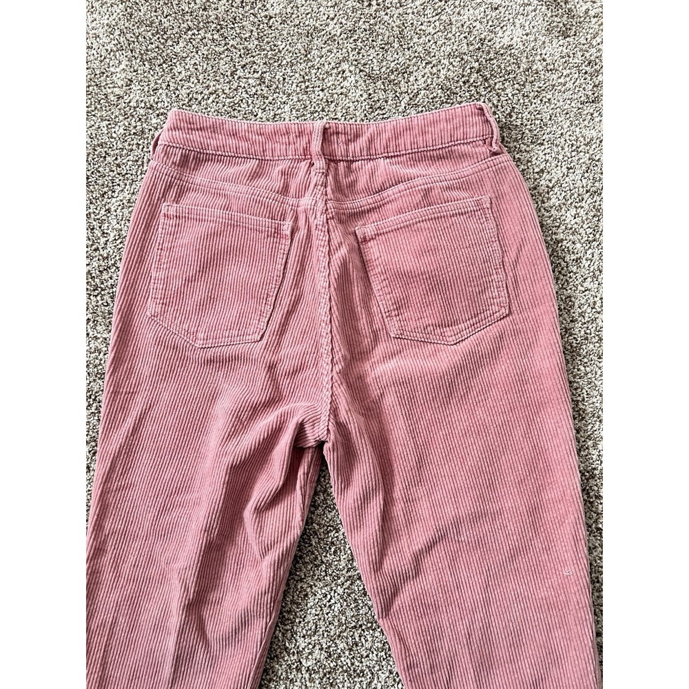 Pacsun Mom Jean High Rise Straight Leg Pink Corduroy Size 29 - Picture 6 of 9